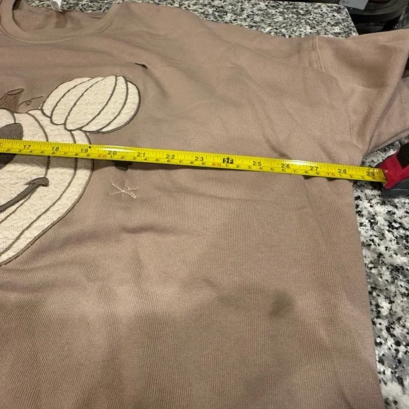 Disney Brown and White Pumpkin Mouse Sweatshirt - Picture 5 of 9